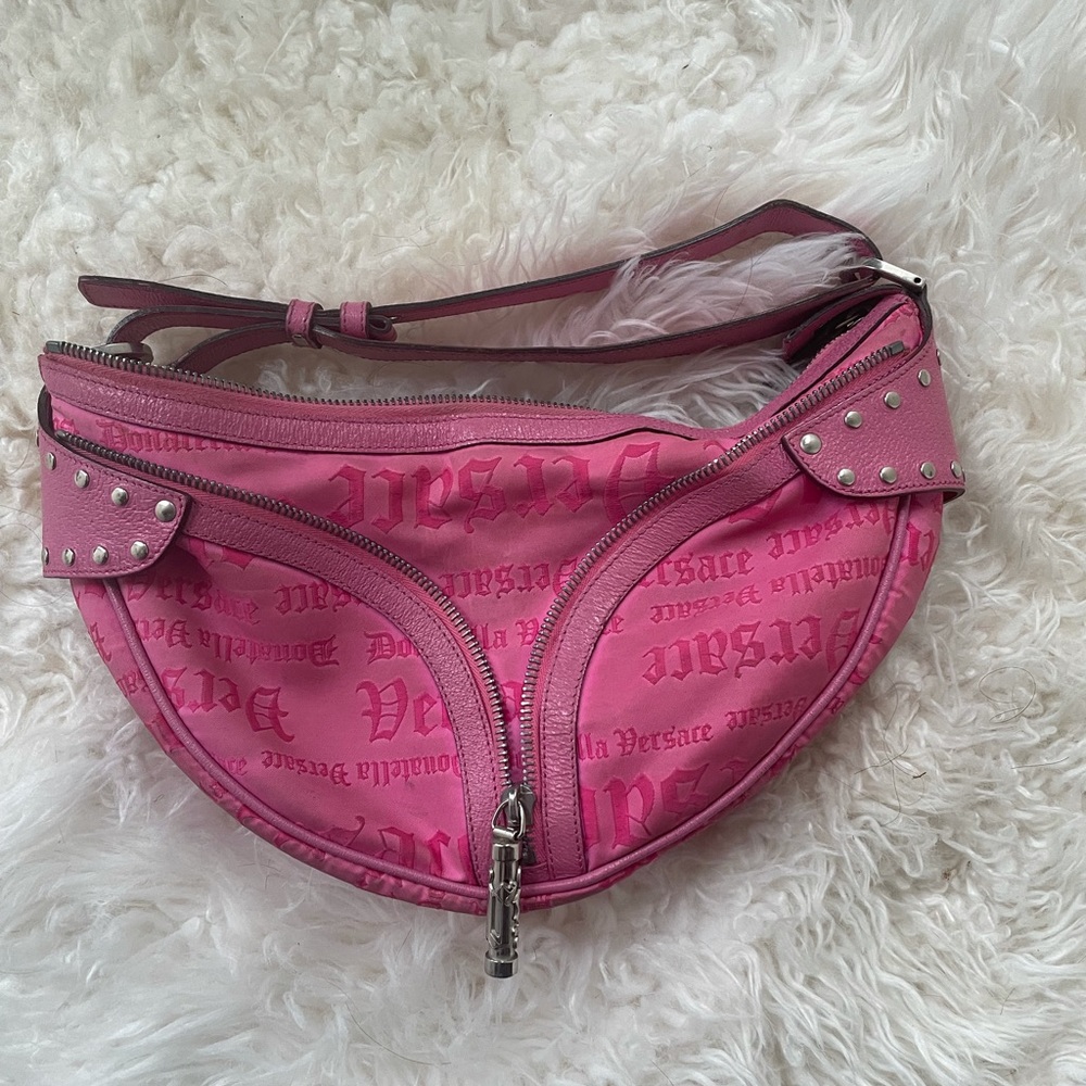 Versace half moon purse
